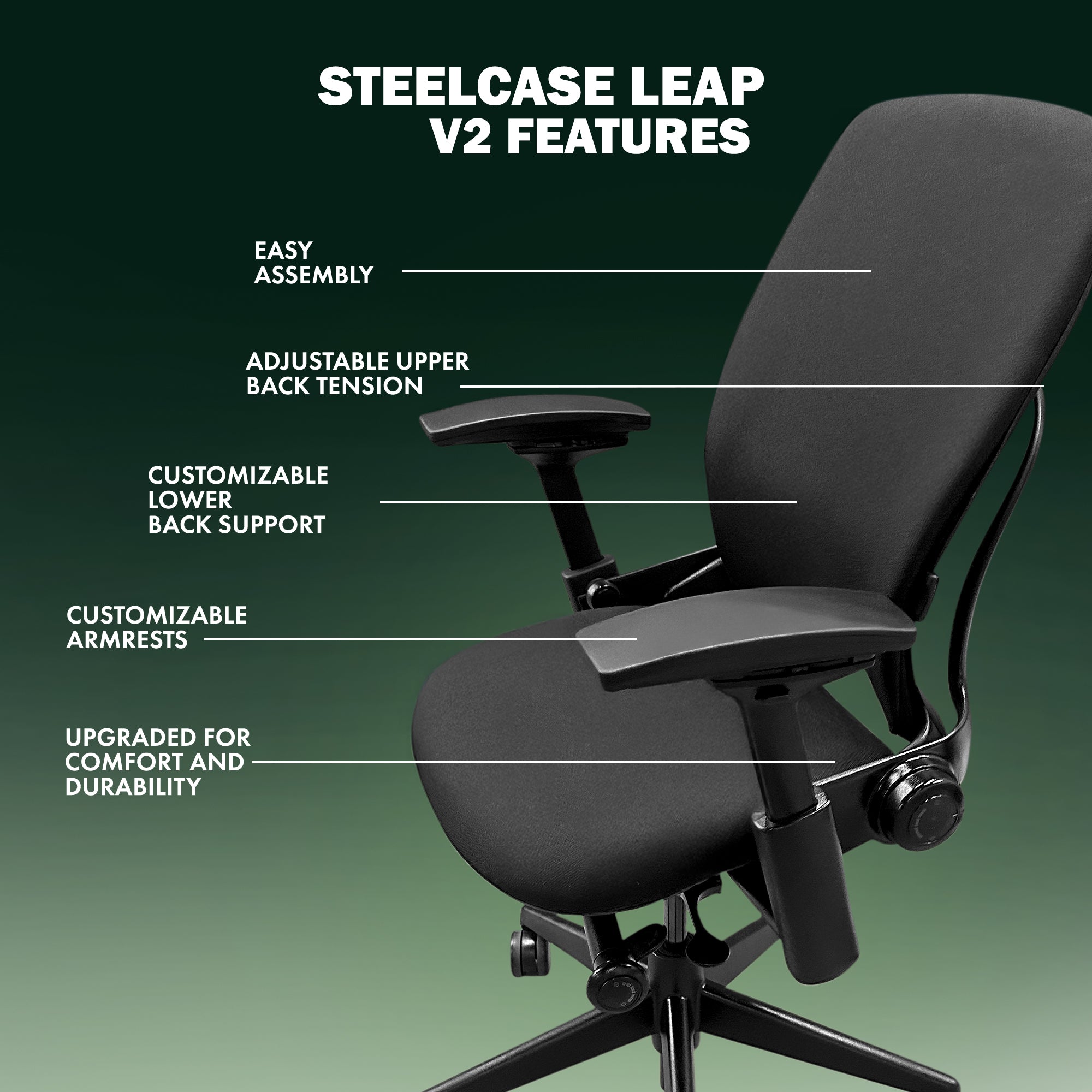 Refurbished Steelcase Leap V2 Chair | OfficeLogixShop – Office Logix Shop